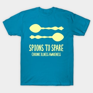 Spoons To Spare - Chronic Illness Awareness (Light Yellow) T-Shirt